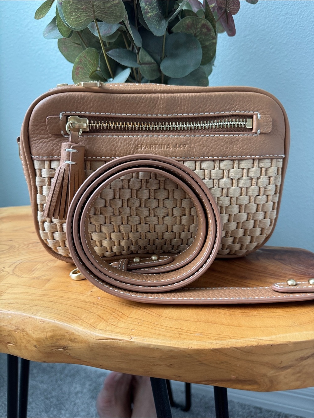 Spartina 449 Straw Crossbody Bag - Picture 5 of 8